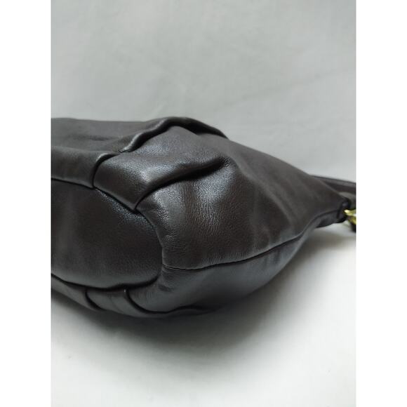 Coach Madison Brown Leather Double Handles Zipper Closure Satchel Bag - Picture 14 of 16